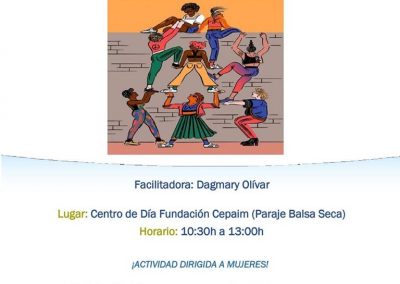 Cartel Taller Participación Intercultural. Mujeres y acción social. Almería.